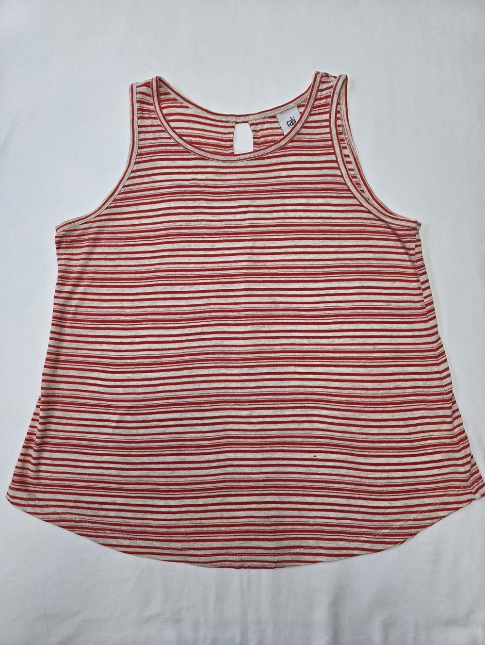 CAbi Red Striped Spirit Tank Top # 5761